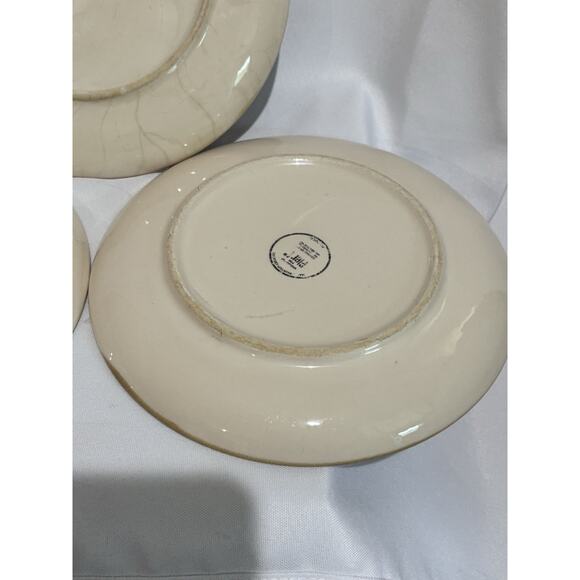 Pier 1 Moody Blooms Floral Hand Painted Ceramic 8" Salad Plates Set Of 3 - Picture 9 of 10